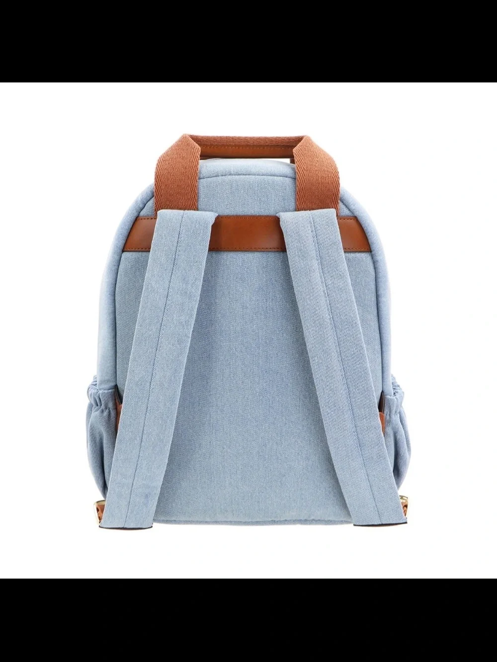 Chloé Denim 'Chloe Paris' Backpack with Brown Handles